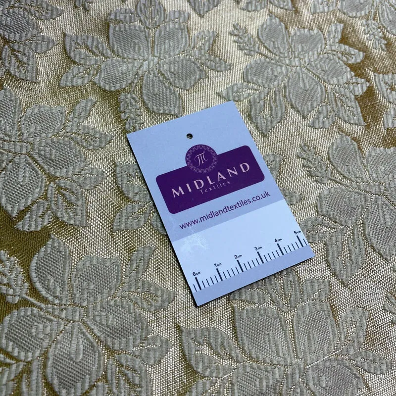 Floral Indian Brocade dress waistcoat fabric M1501 Mtex