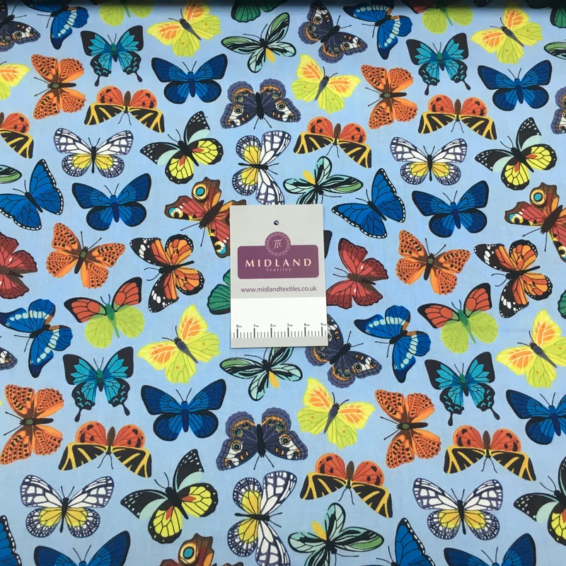 Butterfly printed Korean 100% cotton Patchwork craft mask Fabric MD1415 Mtex