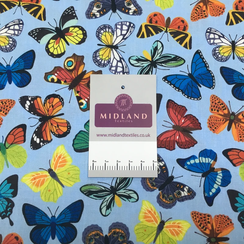 Butterfly printed Korean 100% cotton Patchwork craft mask Fabric MD1415 Mtex