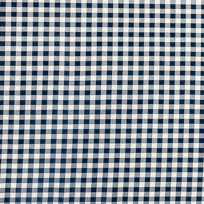 Wachstuch Tischdecke C141012 blau kariert klein Vichy eckig rund oval