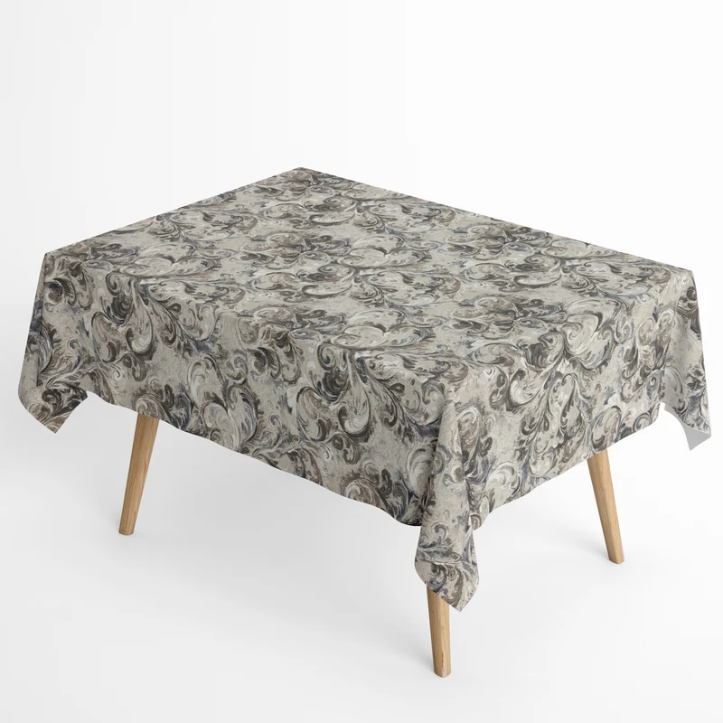 Jacquard Tischdecke aus beschichteter Baumwolle mit Fleckenschutz van Eyck Barock floral eckig rund oval
