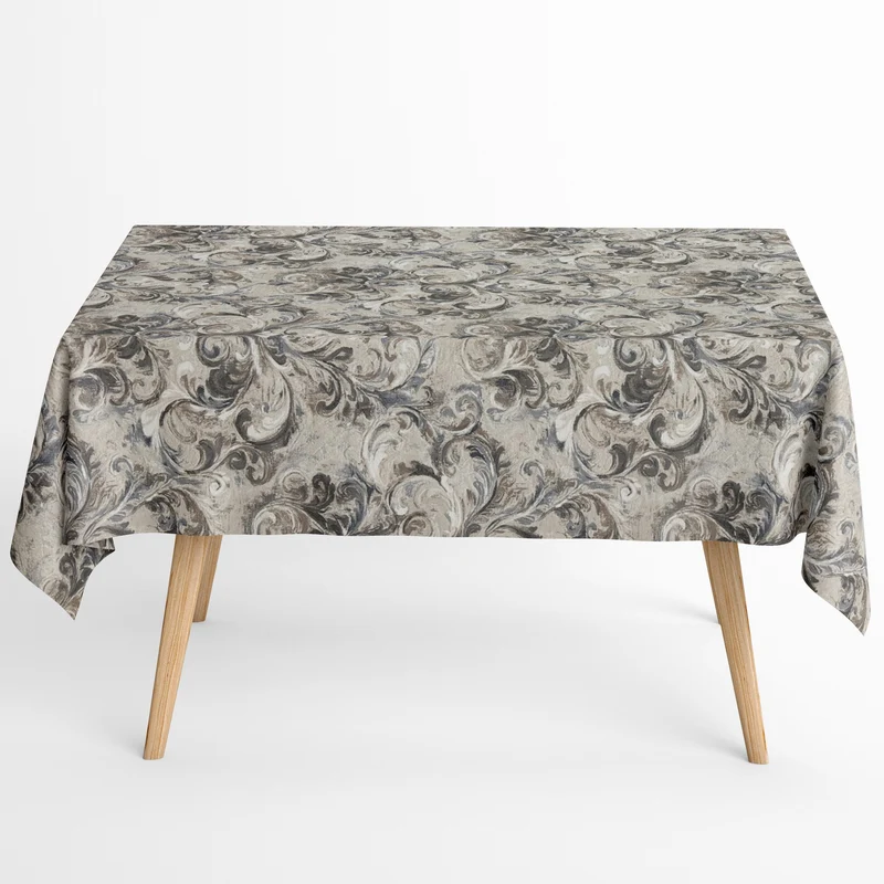 Jacquard Tischdecke aus beschichteter Baumwolle mit Fleckenschutz van Eyck Barock floral eckig rund oval