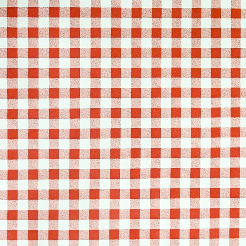 Wachstuch Tischdecke P107-1 rot kariert groß eckig rund oval