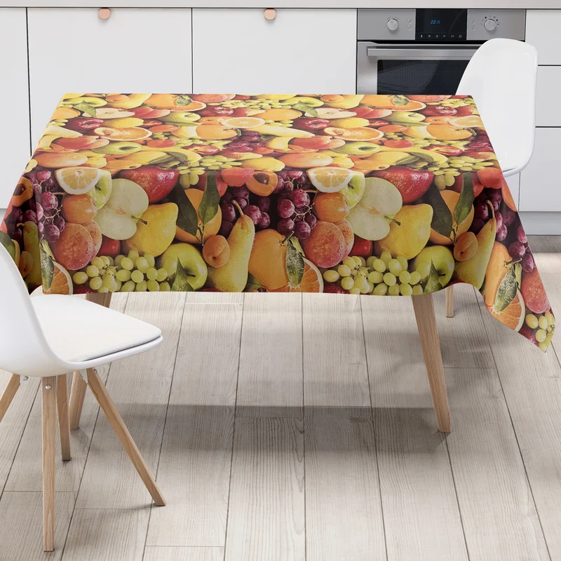 Wachstuch Tischdecke C147050 gelbe Früchte Obst Sommer eckig rund oval