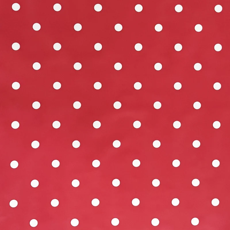 Wachstuch Tischdecke B1586-16 rot Punkte Polka Dots eckig rund oval