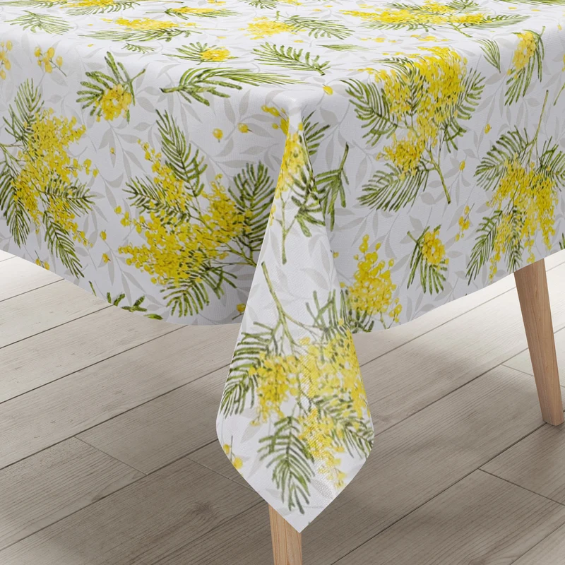 Wachstuch Tischdecke 160 cm Breite Übergröße B5081-01 Eibe Weihnachten Zweige Advent eckig rund oval