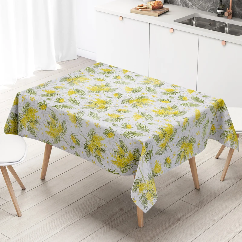 Wachstuch Tischdecke 160 cm Breite Übergröße B5081-01 Eibe Weihnachten Zweige Advent eckig rund oval