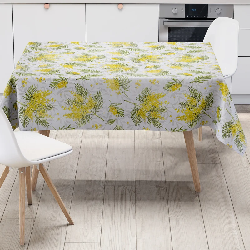 Wachstuch Tischdecke 160 cm Breite Übergröße B5081-01 Eibe Weihnachten Zweige Advent eckig rund oval