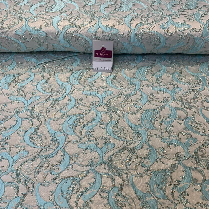 Lurex Ornamental Brocade wedding fabric M1498 Mtex