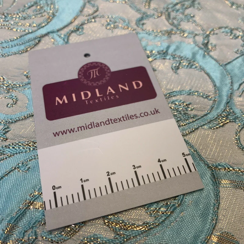 Lurex Ornamental Brocade wedding fabric M1498 Mtex