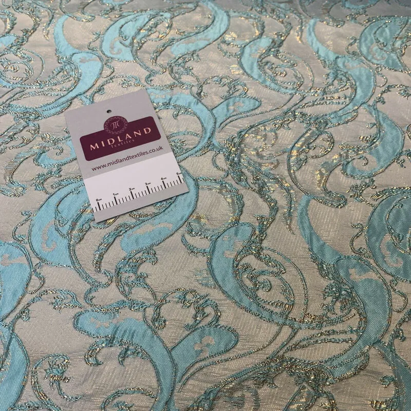 Lurex Ornamental Brocade wedding fabric M1498 Mtex