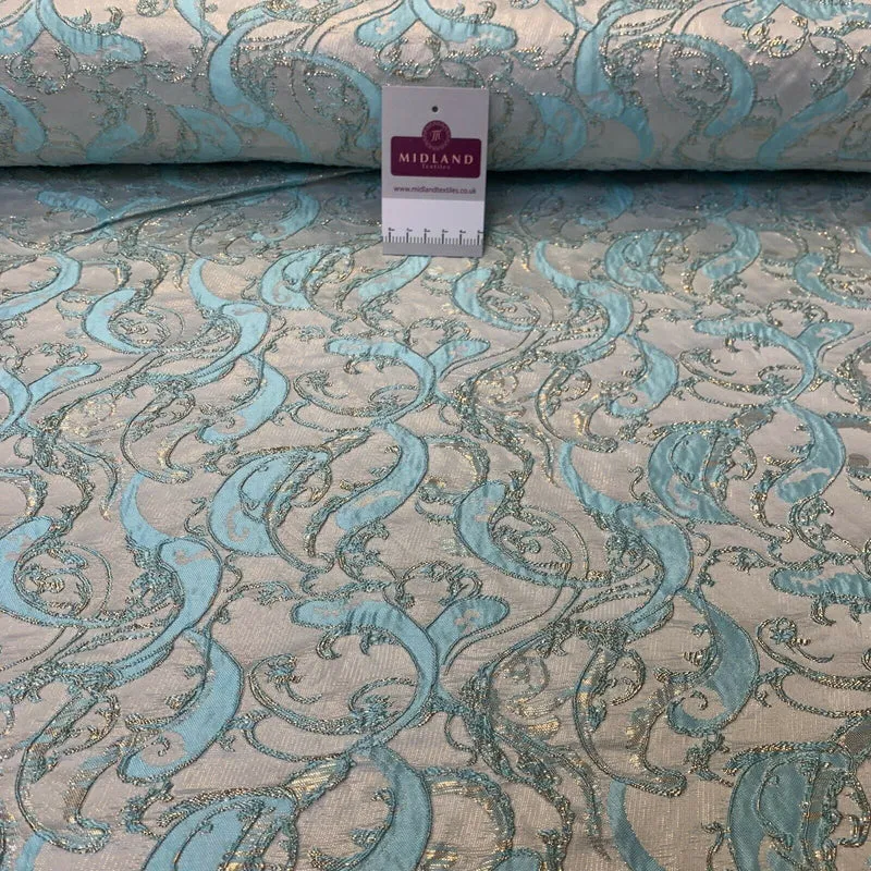 Lurex Ornamental Brocade wedding fabric M1498 Mtex
