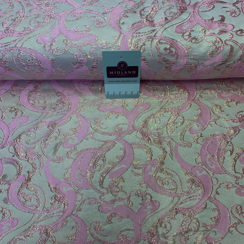 Lurex Ornamental Brocade wedding fabric M1498 Mtex