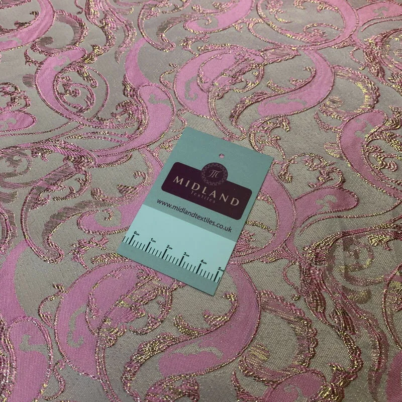 Lurex Ornamental Brocade wedding fabric M1498 Mtex