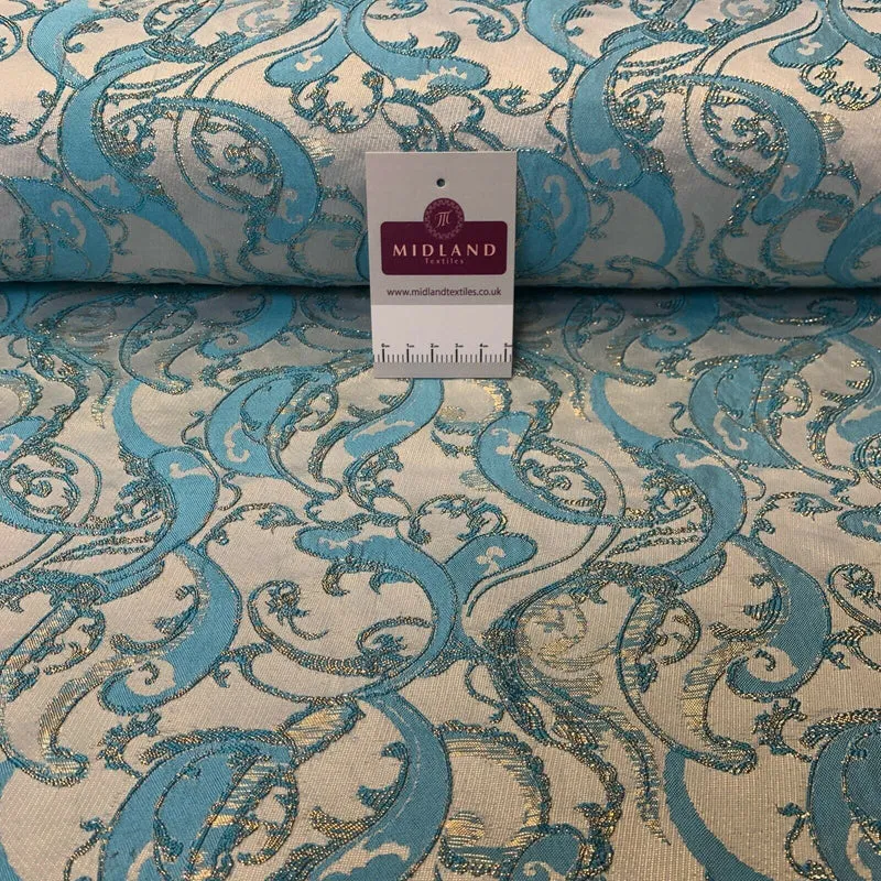 Lurex Ornamental Brocade wedding fabric M1498 Mtex