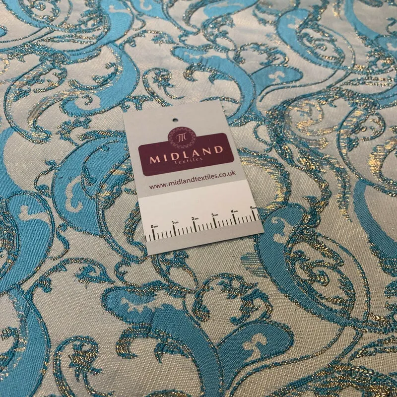 Lurex Ornamental Brocade wedding fabric M1498 Mtex