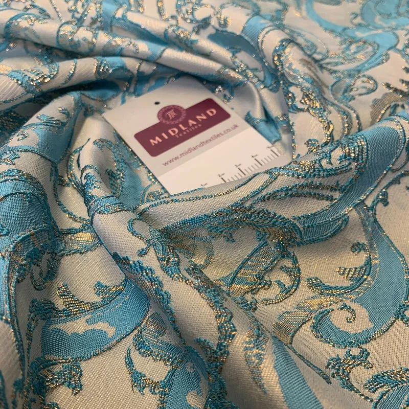 Lurex Ornamental Brocade wedding fabric M1498 Mtex