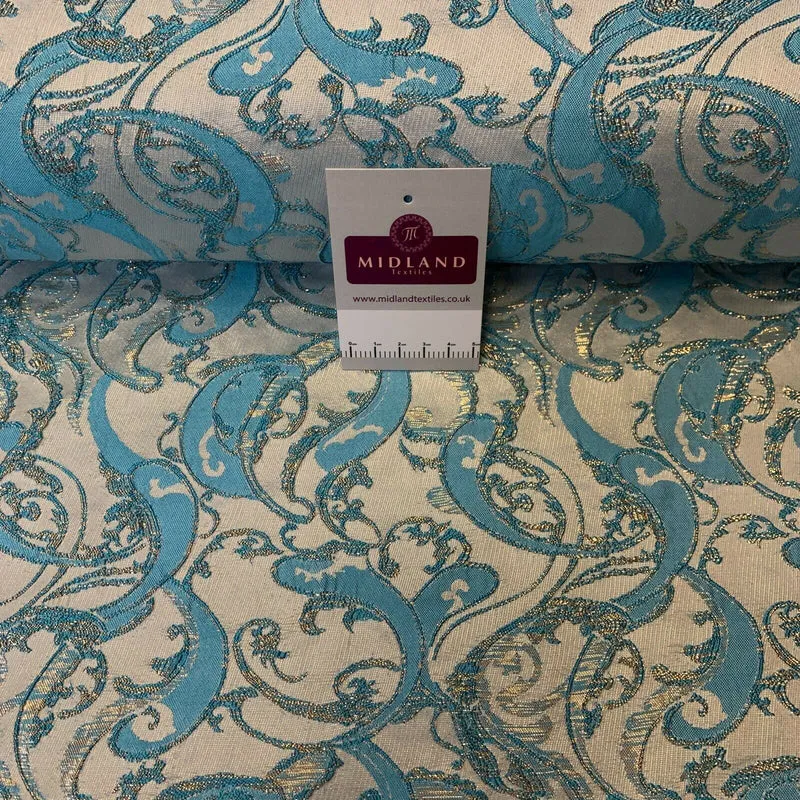 Lurex Ornamental Brocade wedding fabric M1498 Mtex