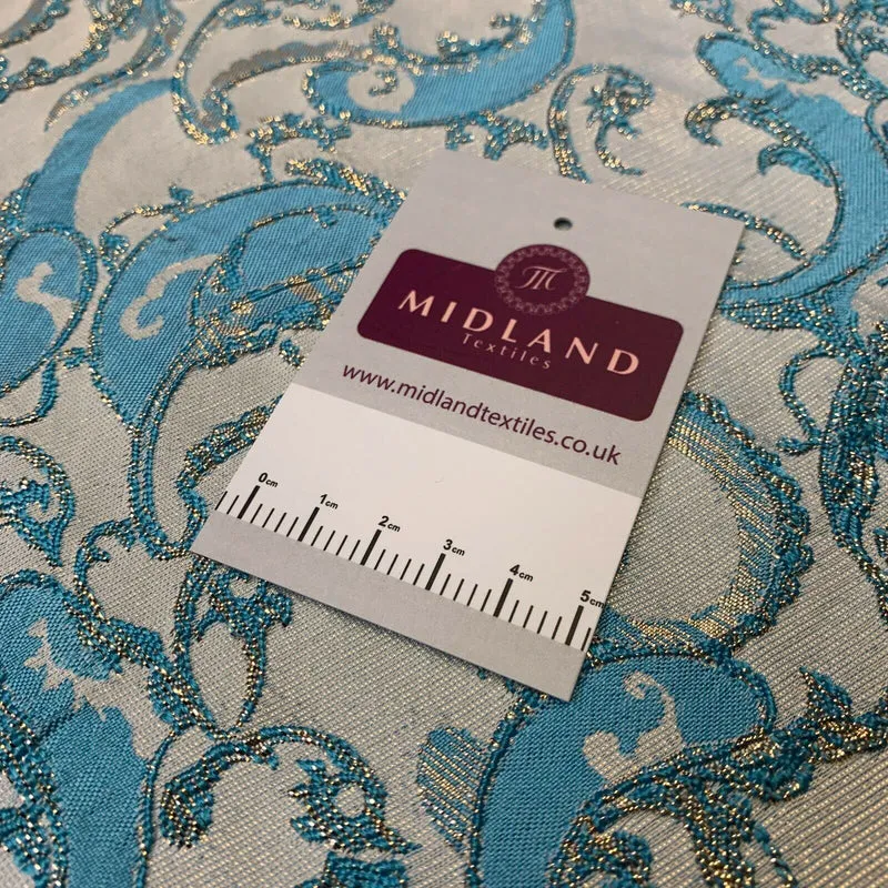 Lurex Ornamental Brocade wedding fabric M1498 Mtex