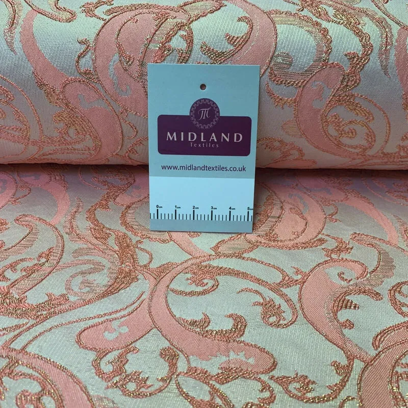 Lurex Ornamental Brocade wedding fabric M1498 Mtex