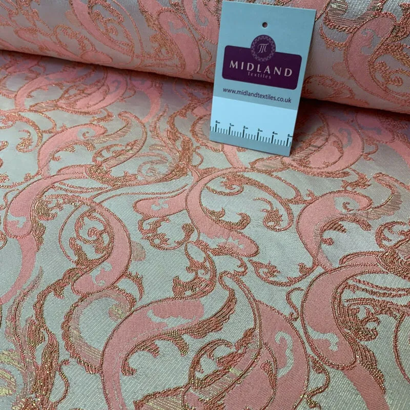 Lurex Ornamental Brocade wedding fabric M1498 Mtex