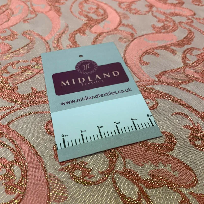 Lurex Ornamental Brocade wedding fabric M1498 Mtex