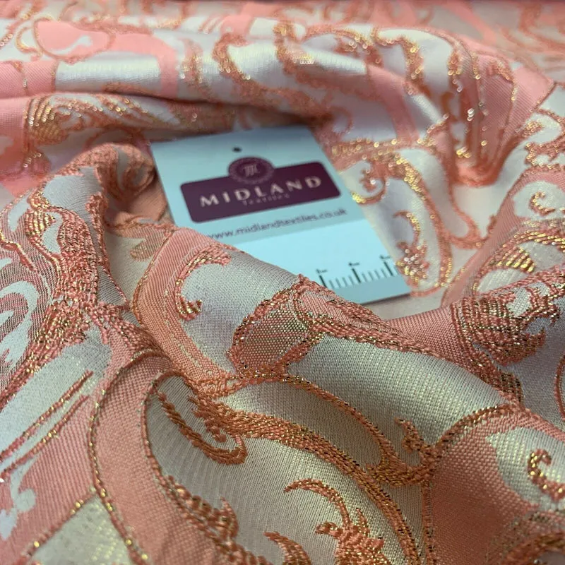 Lurex Ornamental Brocade wedding fabric M1498 Mtex