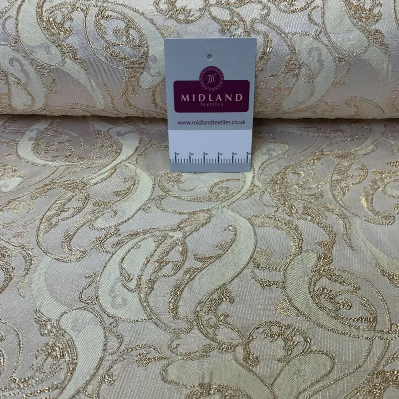 Lurex Ornamental Brocade wedding fabric M1498 Mtex