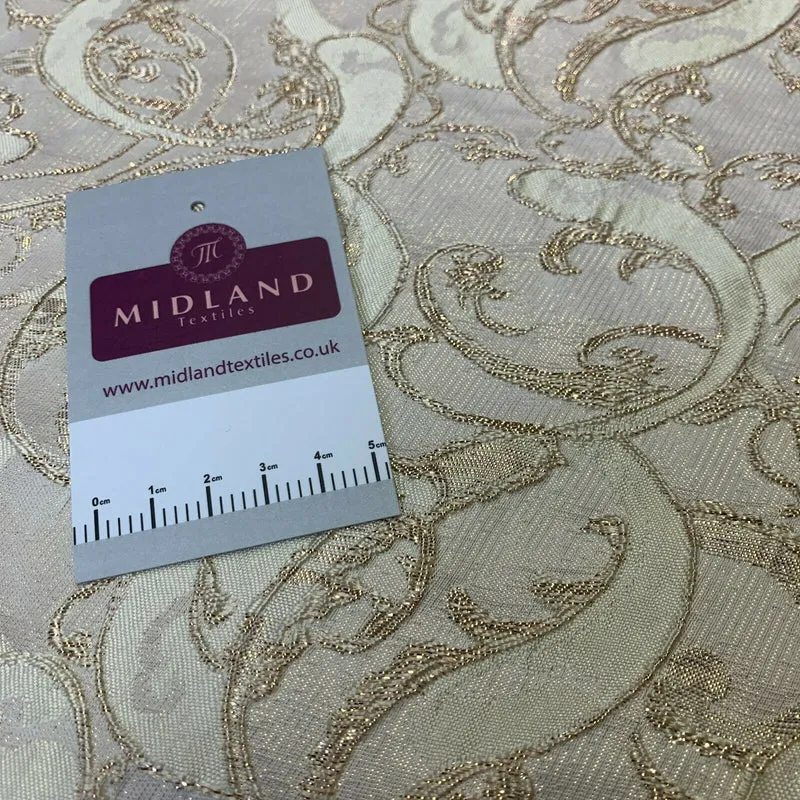 Lurex Ornamental Brocade wedding fabric M1498 Mtex