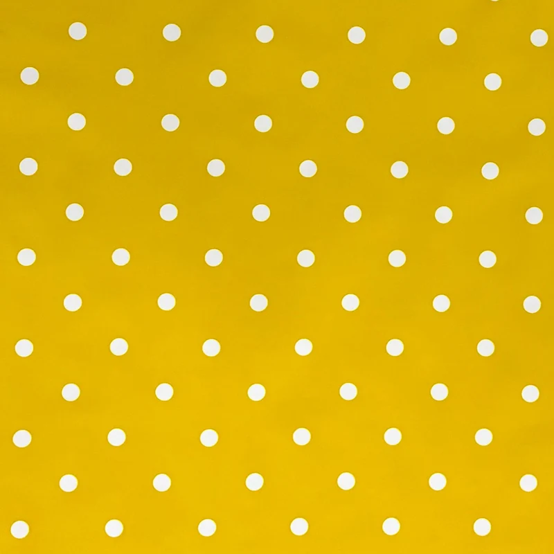 Wachstuch Tischdecke B1586-25 Punkte auf gelb Polka Dots eckig rund oval