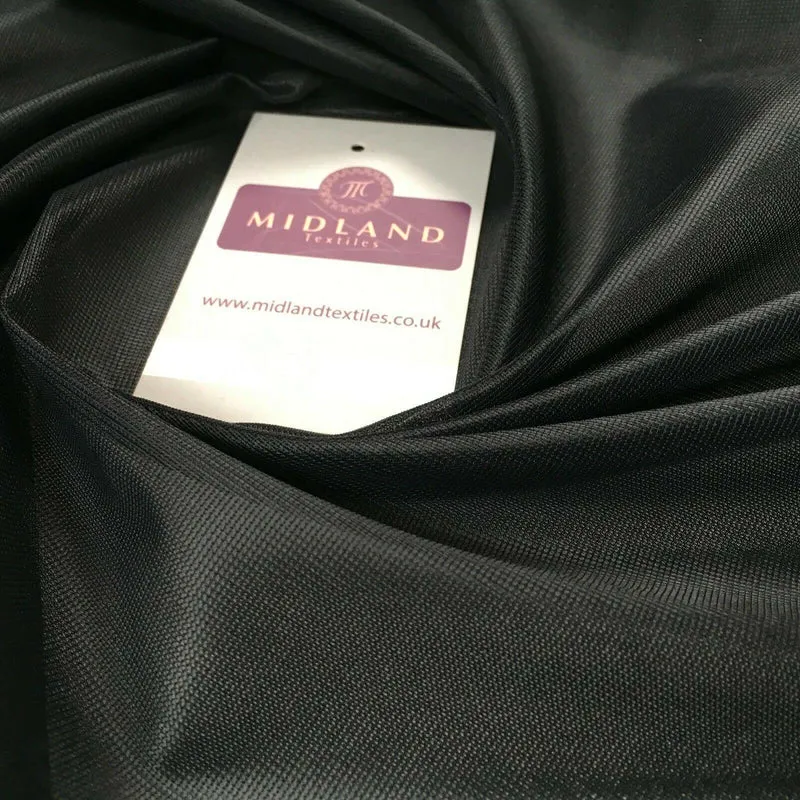 Black Plain Nylon Matt Pocketing fabric 150cm cm M731-2 Mtex