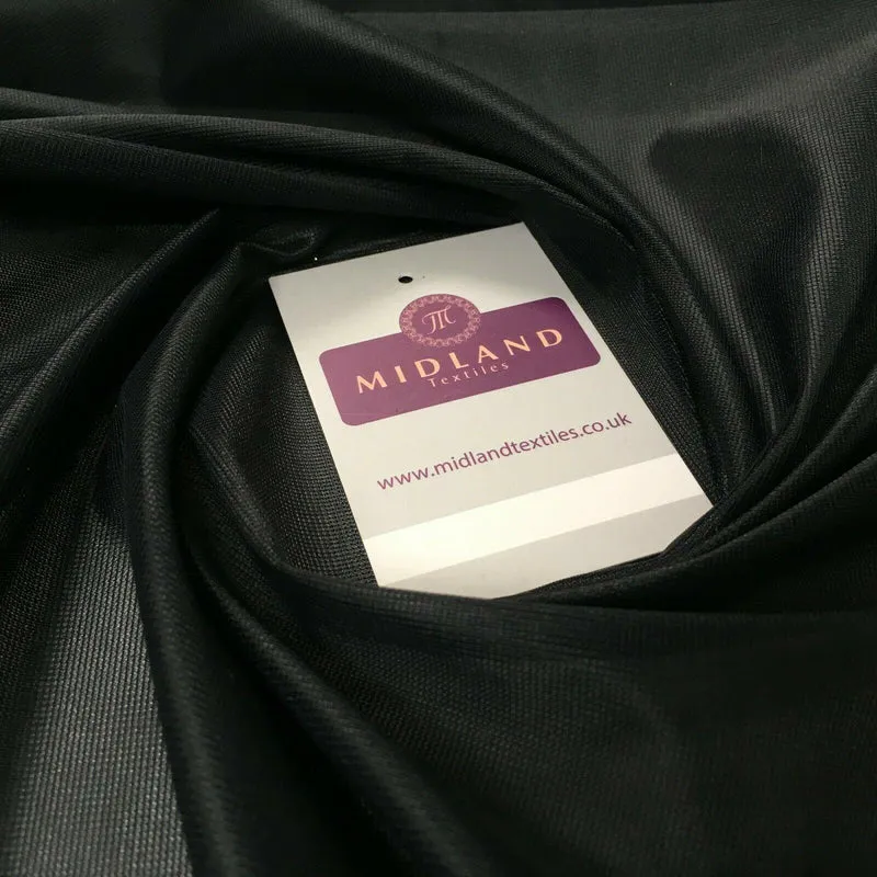 Black Plain Nylon Matt Pocketing fabric 150cm cm M731-2 Mtex