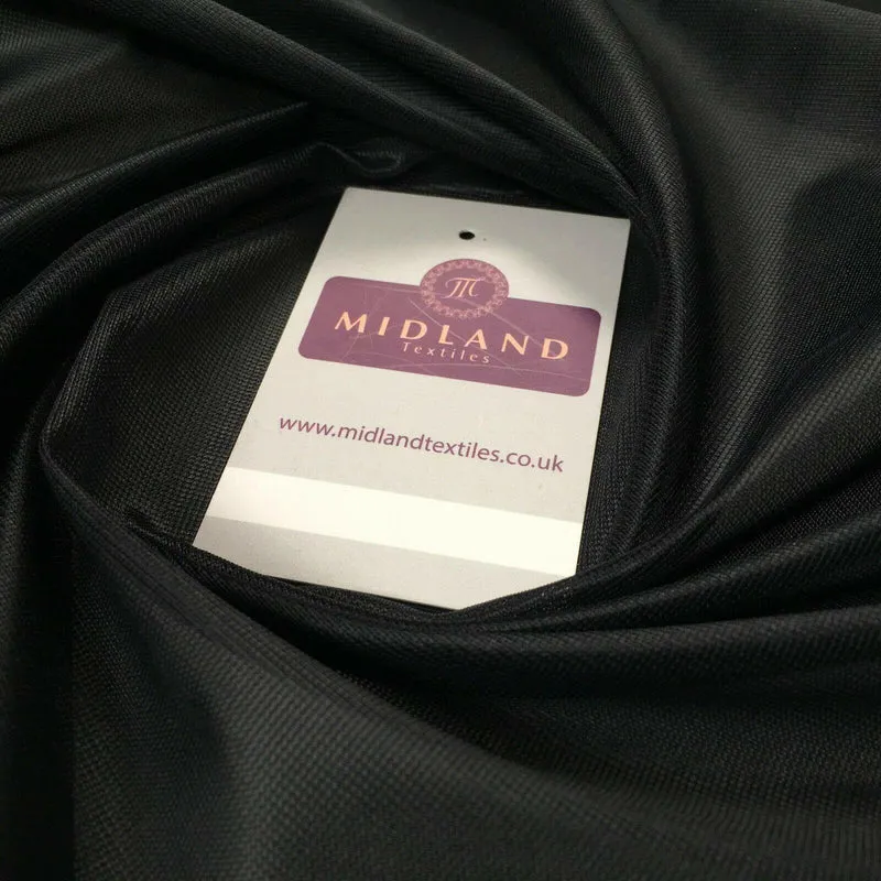Black Plain Nylon Matt Pocketing fabric 150cm cm M731-2 Mtex