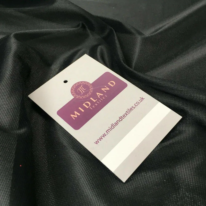 Black Plain Nylon Matt Pocketing fabric 150cm cm M731-2 Mtex