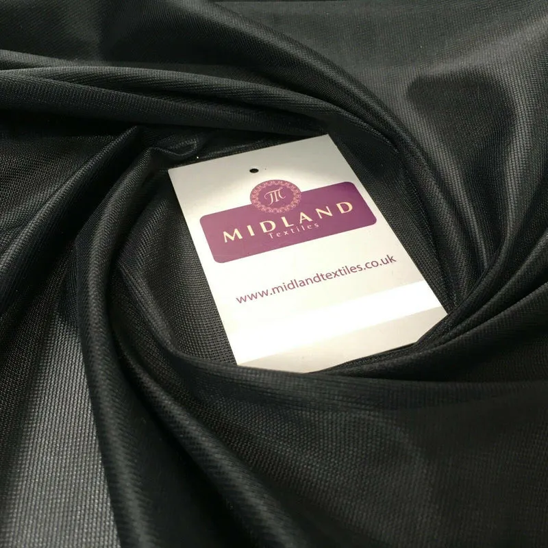 Black Plain Nylon Matt Pocketing fabric 150cm cm M731-2 Mtex