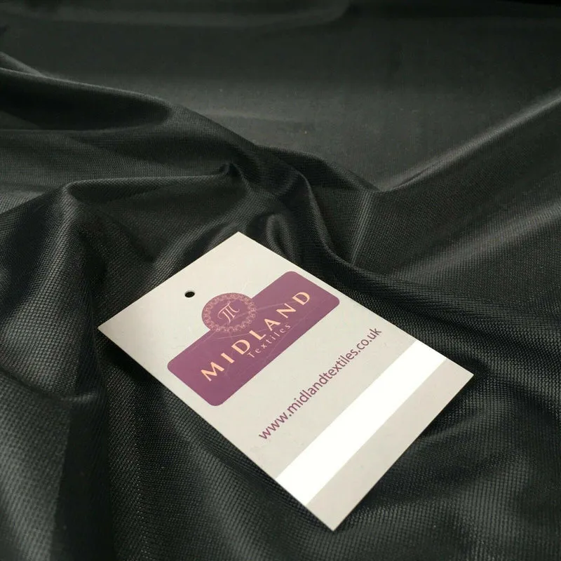 Black Plain Nylon Matt Pocketing fabric 150cm cm M731-2 Mtex
