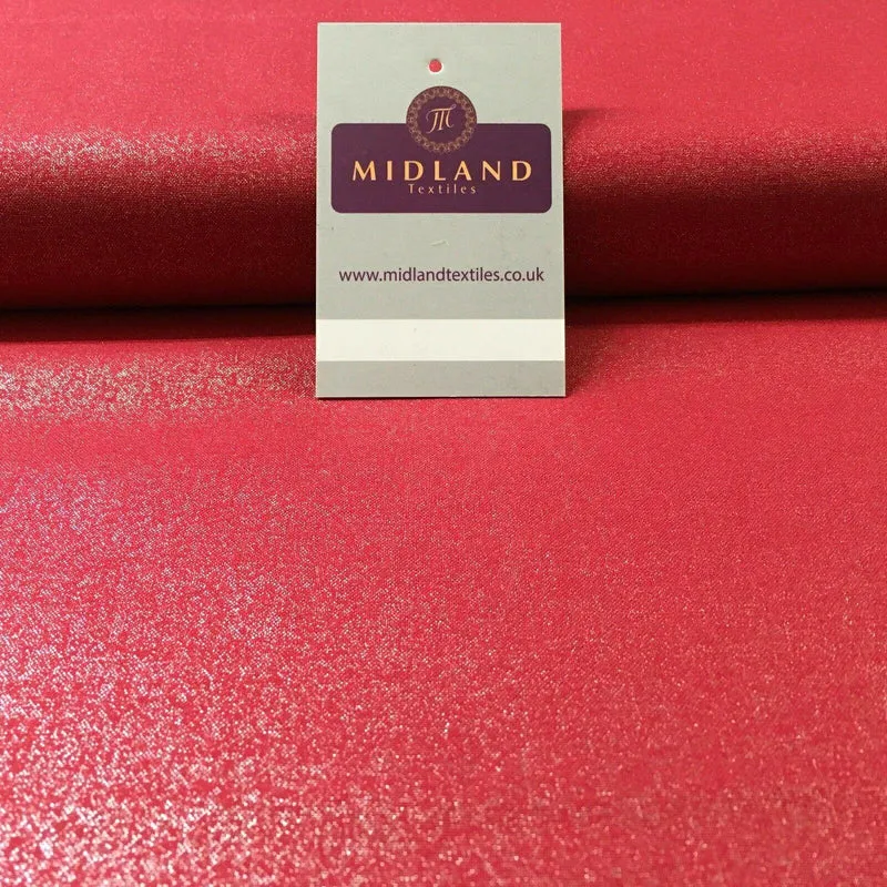 Silver Shimmer Foil on Berry colour Craft 100% Cotton 110cm MK1332