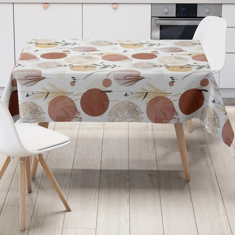 Wachstuch Tischdecke EE31 Herbst floral braun Gräser eckig rund oval