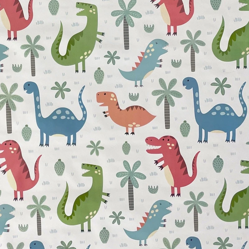Wachstuch Tischdecke K150215 Dinosaurier Kindermotiv eckig rund oval