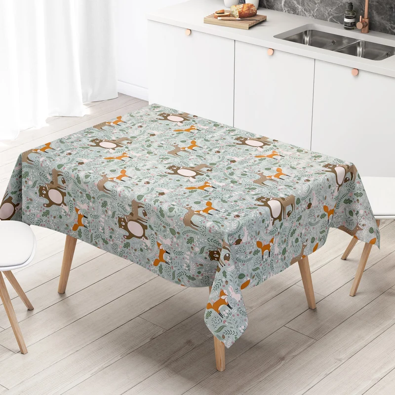 Wachstuch Rolle K150133 Wild Fuchs Reh Bär Kids Rollenware