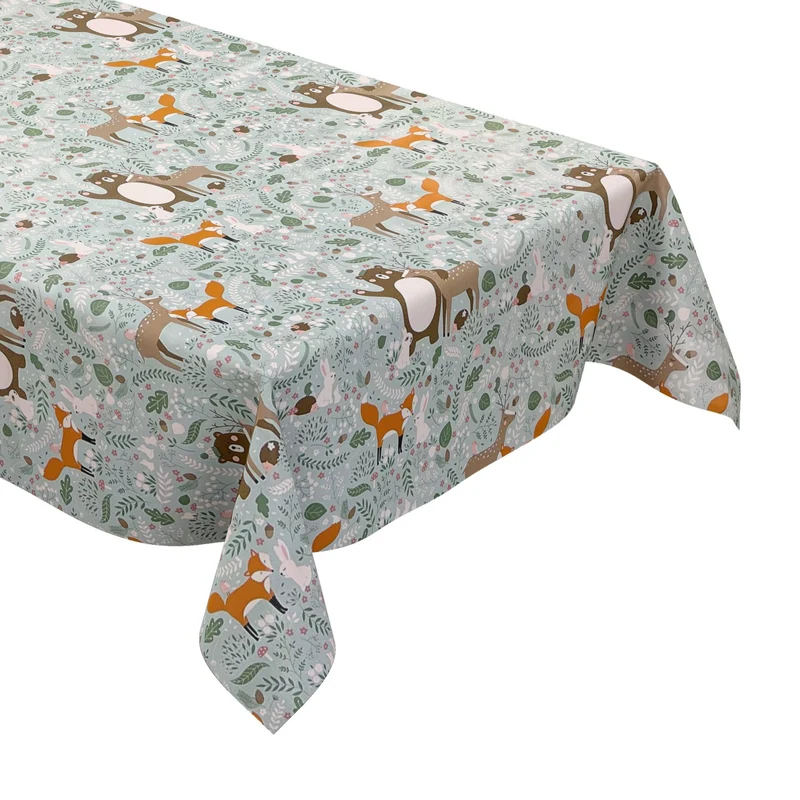 Wachstuch Rolle K150133 Wild Fuchs Reh Bär Kids Rollenware