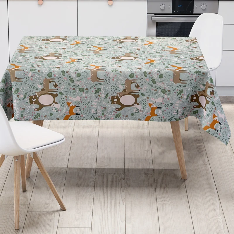 Wachstuch Rolle K150133 Wild Fuchs Reh Bär Kids Rollenware