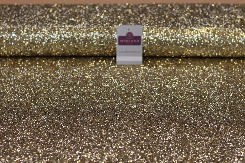 Chunky jazz glitter on net dress fabric 150cm MK1214 Mtex