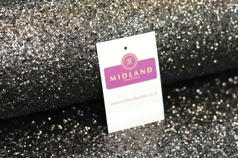 Chunky jazz glitter on net dress fabric 150cm MK1214 Mtex