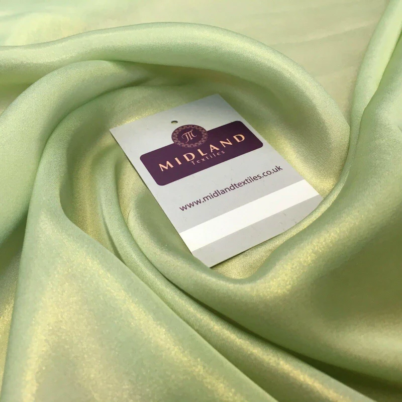 Gold Shimmer Foil Satin Georgette Chiffon Crepe Fabric 110cm MR1178 Mtex