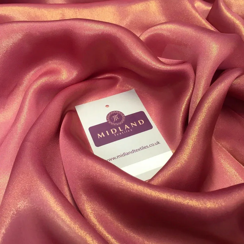 Gold Shimmer Foil Satin Georgette Chiffon Crepe Fabric 110cm MR1178 Mtex