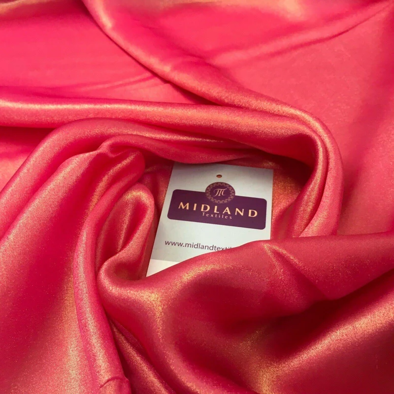 Gold Shimmer Foil Satin Georgette Chiffon Crepe Fabric 110cm MR1178 Mtex
