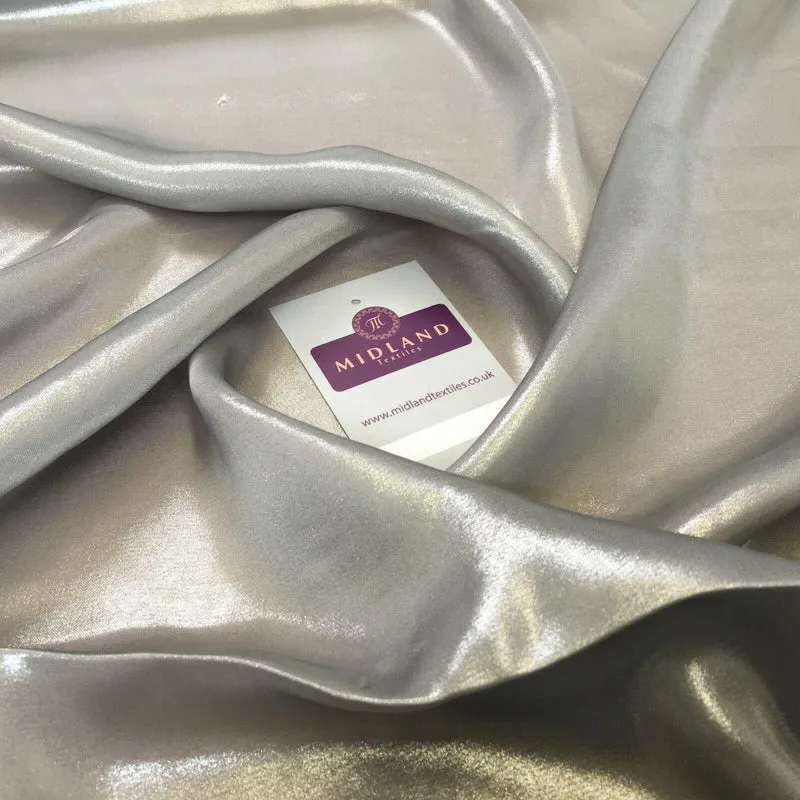 Gold Shimmer Foil Satin Georgette Chiffon Crepe Fabric 110cm MR1178 Mtex
