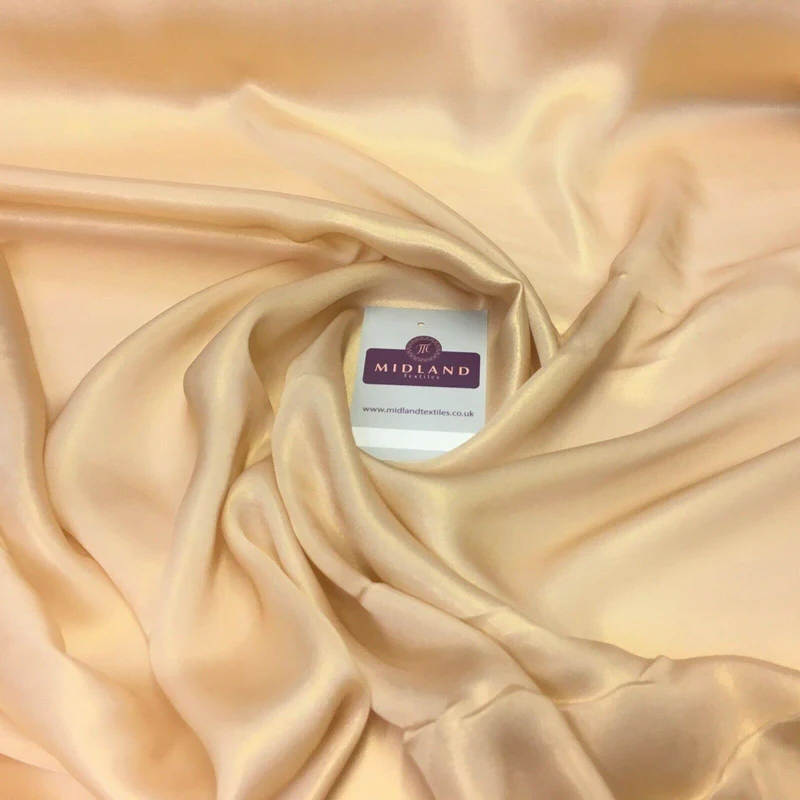 Gold Shimmer Foil Satin Georgette Chiffon Crepe Fabric 110cm MR1178 Mtex