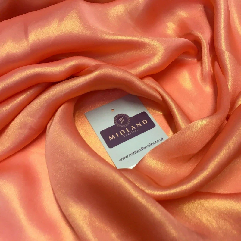 Gold Shimmer Foil Satin Georgette Chiffon Crepe Fabric 110cm MR1178 Mtex
